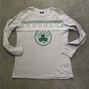 Boston Celtics Gray Long Sleeve Shirt